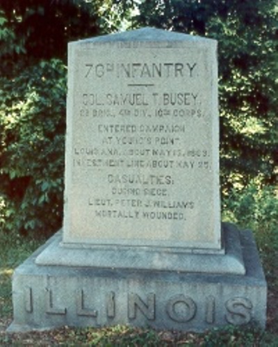 76th Illinois Infantry (Union) Monument