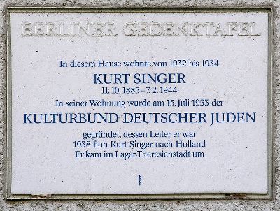 Memorial Kurt Singer