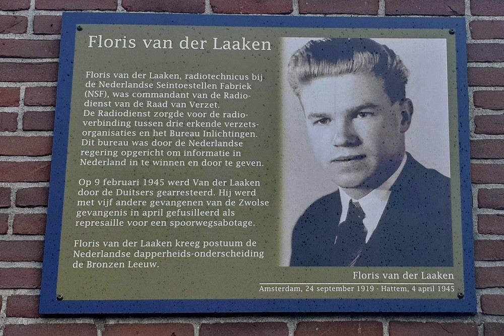 Herdenkingsborden Slotermeer Floris van der Laakenstraat