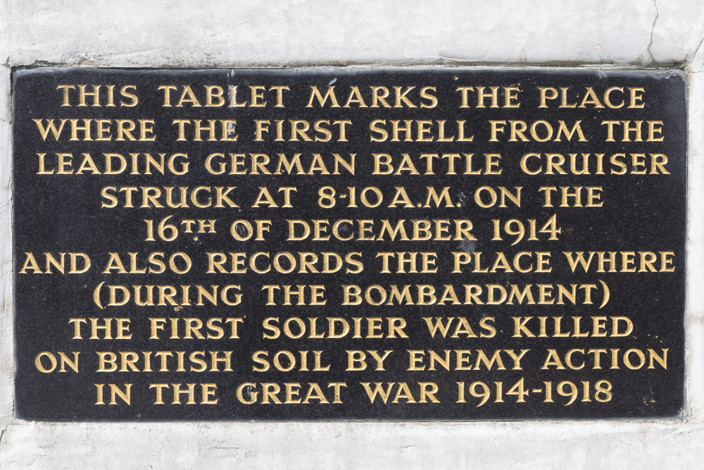 Plaquette Bombardement Hartlepool #2