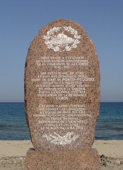 Monument Landingen Corsica