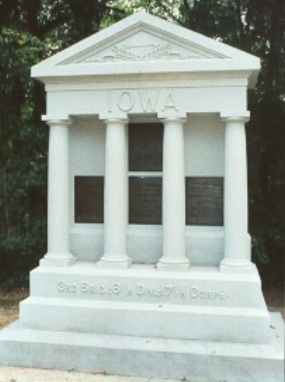 Monument 11th, 13th, 15th en 16th Iowa Infantry (Union)