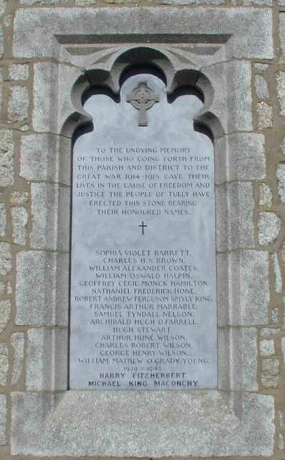 War Memorial Tullow Church of Ireland