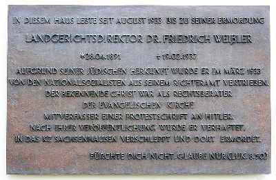 Gedenkteken Friedrich Weiler