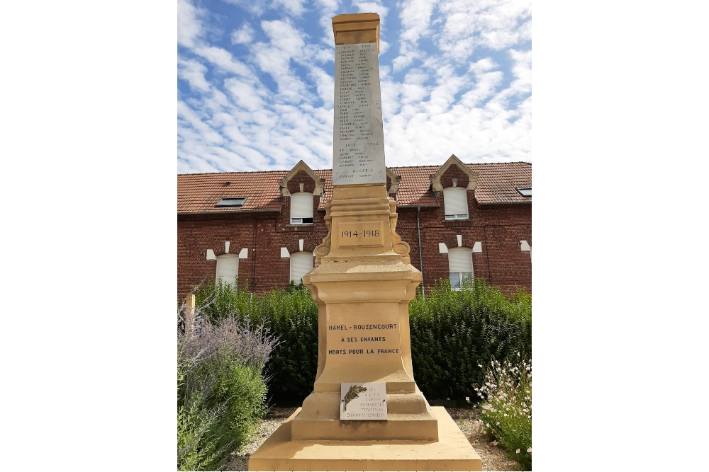 Memorial War Victims Le Hamel - Bouzencourt