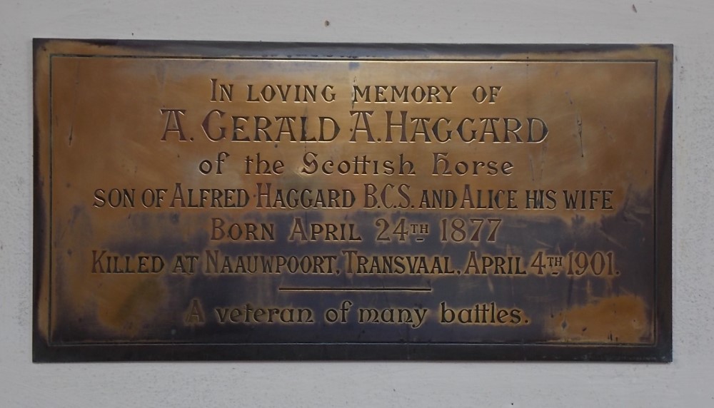 Gedenkteken A. Gerald A. Haggard