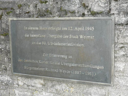 Memorial Weimar Surrender 1945