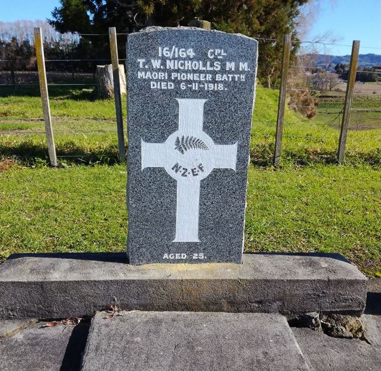 Commonwealth War Grave Te Kahika Maori Cemetery