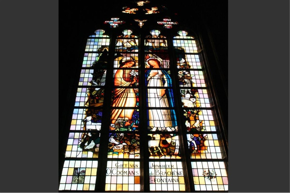 Glass Window Church Of Our Lady Aarschot