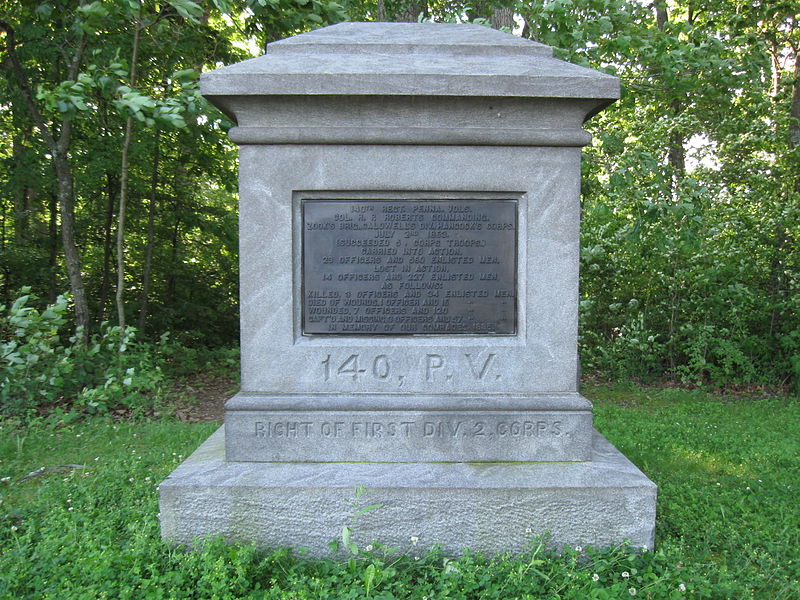 140th Pennsylvania Volunteer Infantry Monument