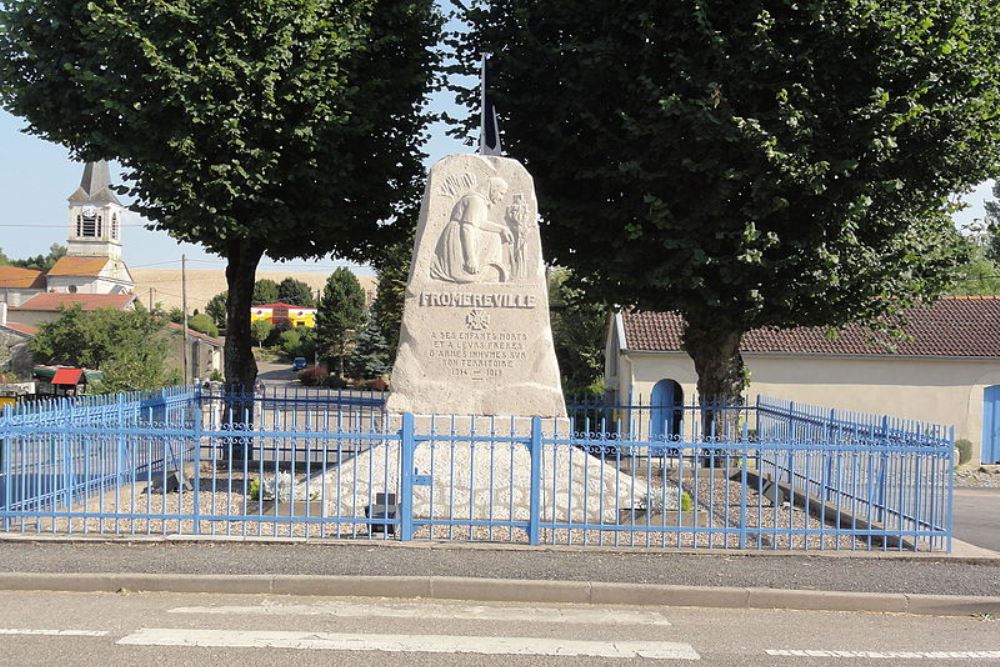 Monument Eerste Wereldoorlog Fromerville-les-Vallons
