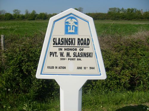 Killed In Action Markering Slasinski Road Audouville-la-Hubert