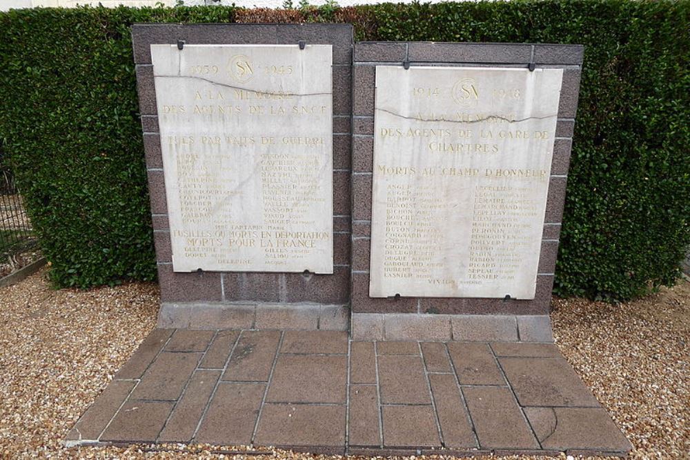 Monument Omgekomen Spoorwegmedewerkers Chartres