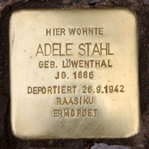 Stolpersteine Jenaer Strae 19 #3