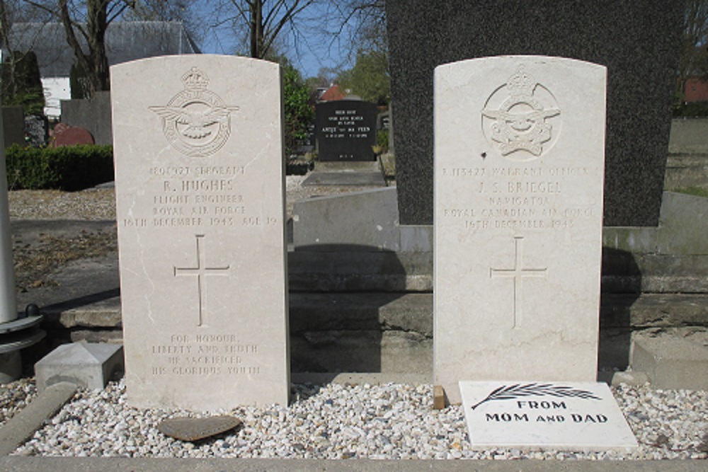 Commonwealth War Graves Protestants Churchyard Huizum Village Leeuwarden
