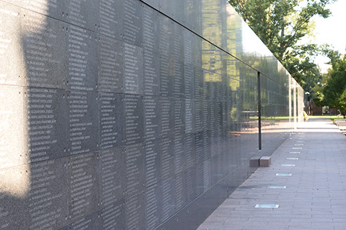 Memorial Wall Victims Warsaw Uprising