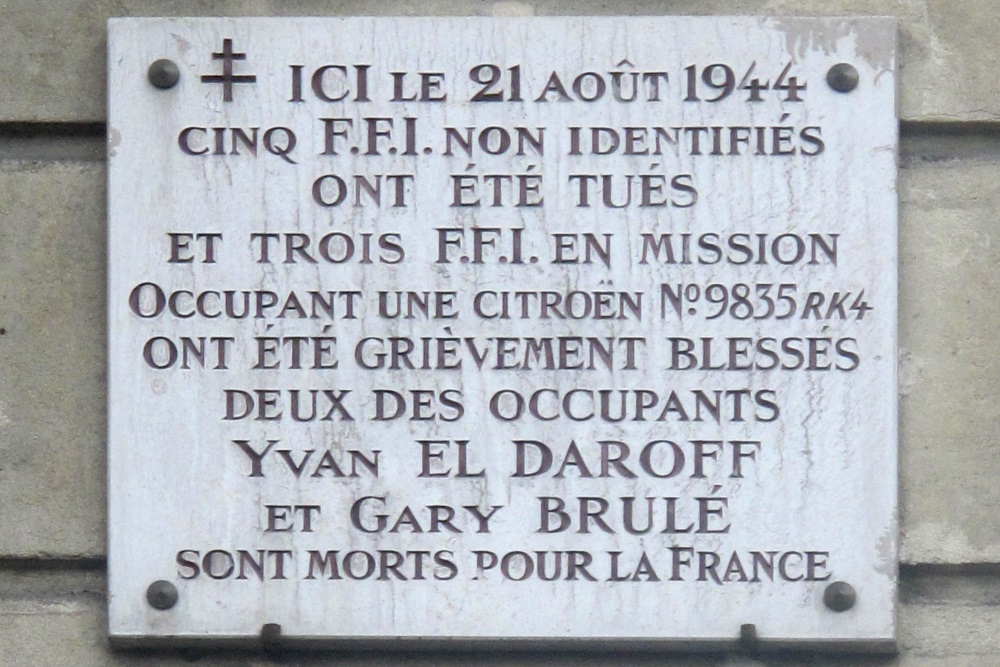 Memorials Victims Liberation of Paris