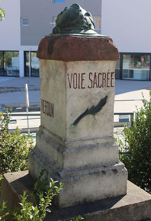 Kilometerpaal Voie Sacre Grzieu-la-Varenne