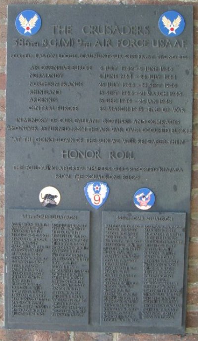 Monument 386th B.G.(M), 9th Air Force USAAF #4