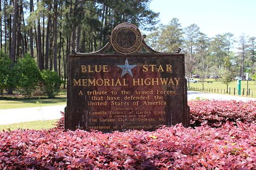 Markering Blue Star Memorial Highway