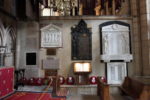Armed Services Chapel and Roll of Honour Lincoln Cathedral