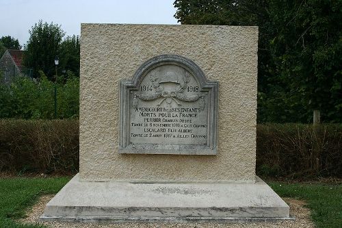 Monument Eerste Wereldoorlog Amenucourt