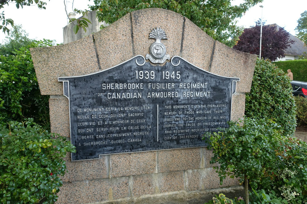 Monument 27th Canadian Armoured Regiment Buron