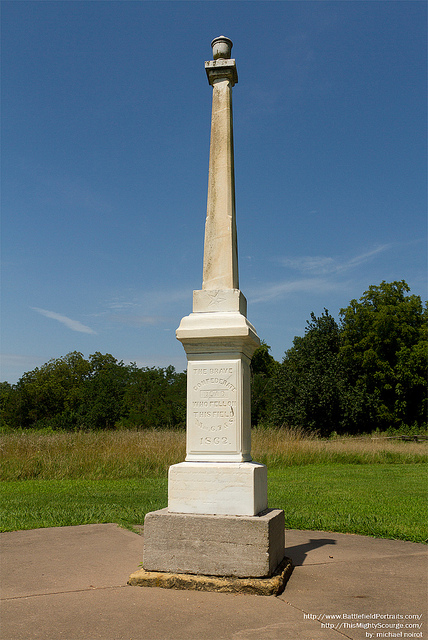 Monument Geconfedereerde Doden Battle of Pea Ridge