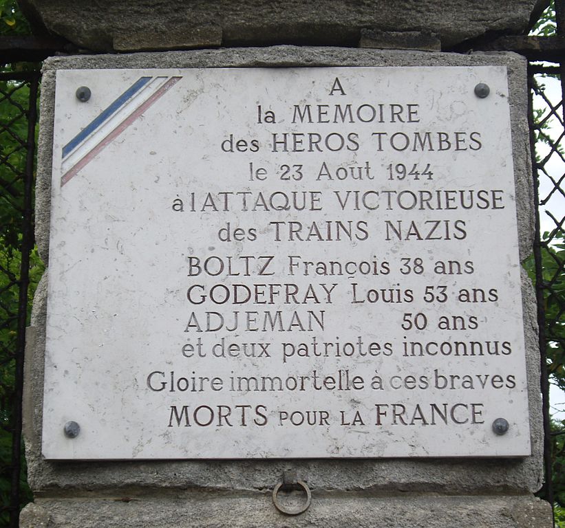 Gedenkteken Franois Boltz, Louis Godefroy en Adjeman