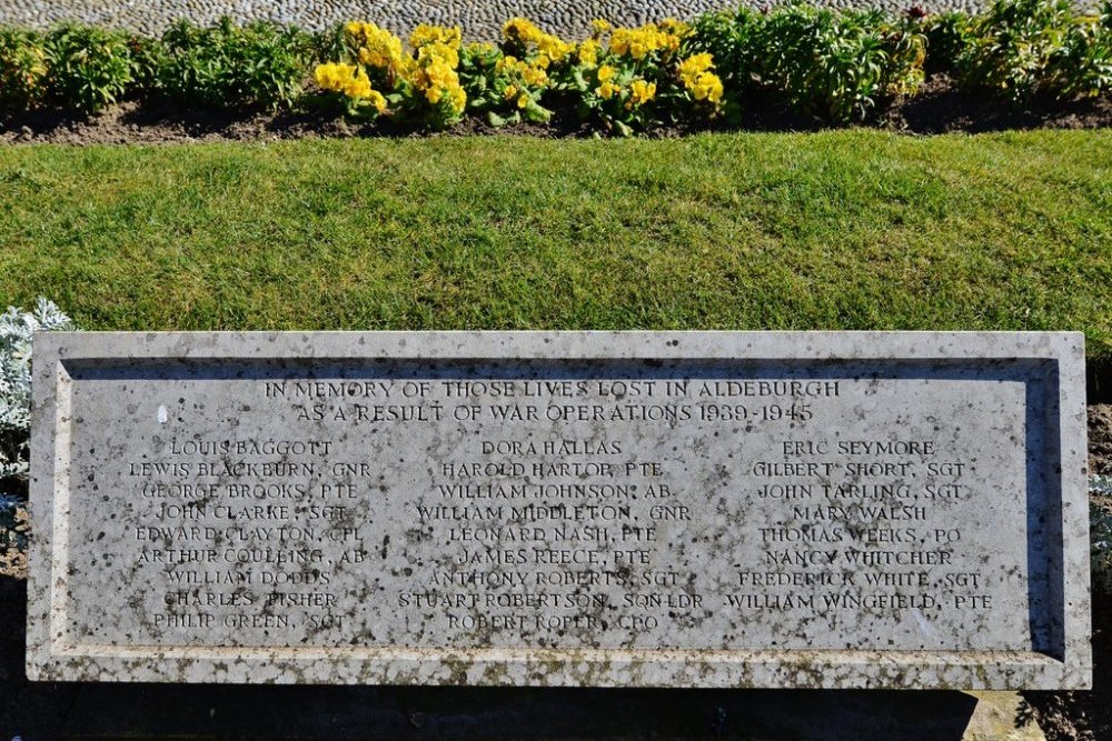 Memorial Civilan Casualties Aldeburgh