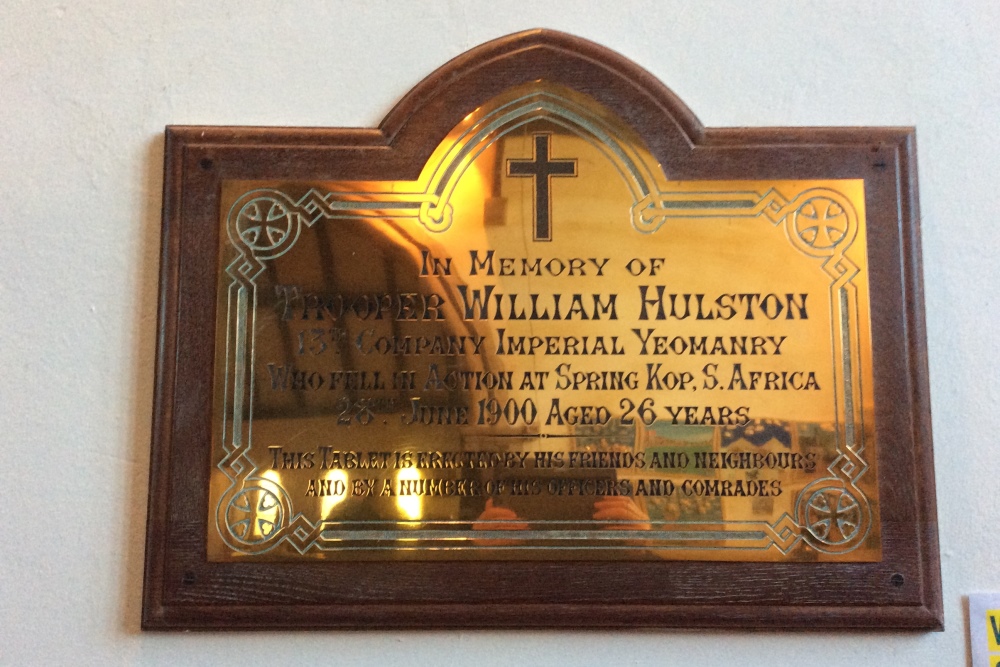 Gedenkteken Trooper William Hulston