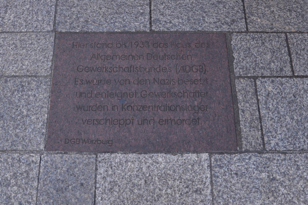 Memorial Algemeine Deutsche Gewerkschaftsbundes Wrzburg