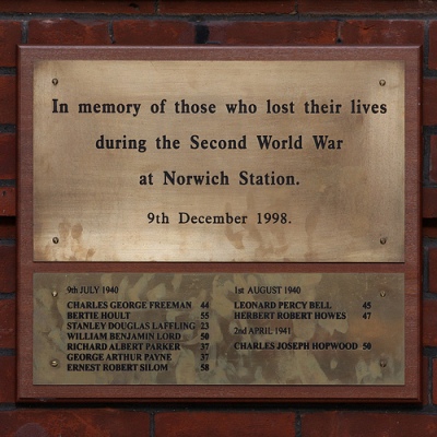 Memorial Victims Norwich Station