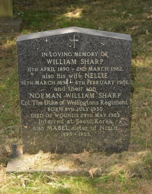 Remembrance Text Cpl. Norman William Sharp