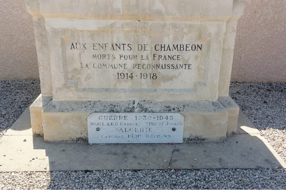 War Memorial Chambon #3