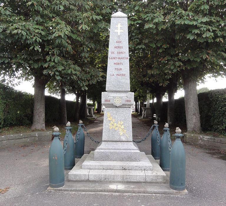 Oorlogsmonument Sorcy-Saint-Martin