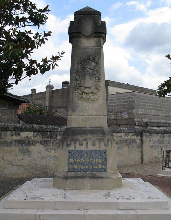 Monument Frans-Duitse Oorlog Talence