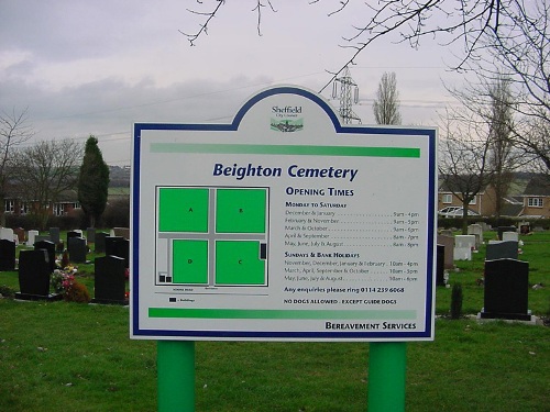 Commonwealth War Graves Beighton Cemetery