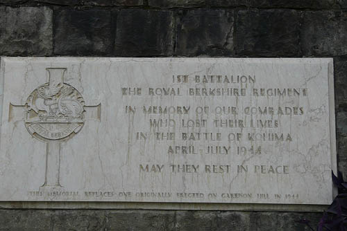 Memorial 1st Battalion The Royal Berkshire Regiment Kohima