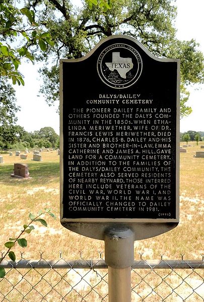 Veteranengraven Dailey Community Cemetery