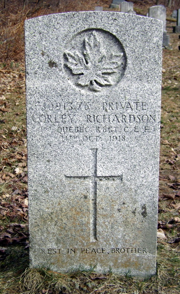 Commonwealth War Grave East Richford Cemetery