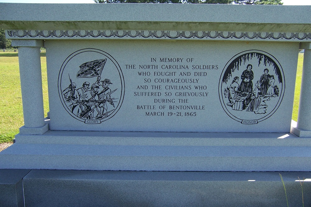 Monument North Carolina Soldaten Bentonville