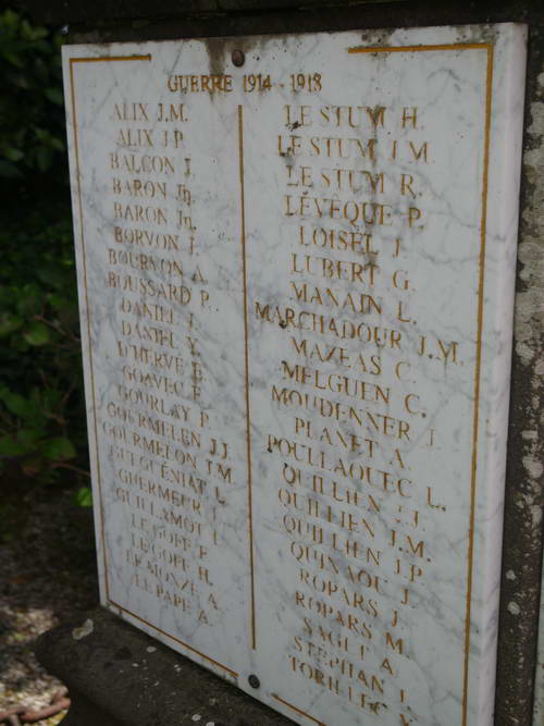 War Memorial Landevennec #3