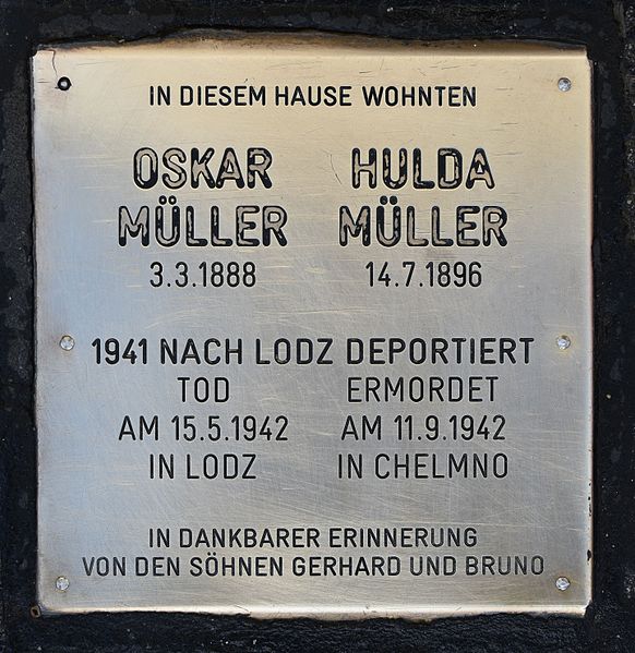 Gedenksteen Sechshauser Strae 126