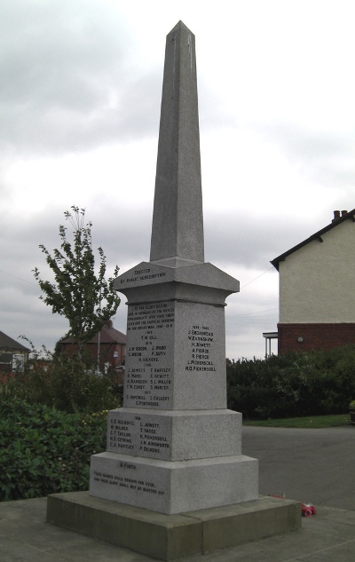 War Memorial Kirkhamgate