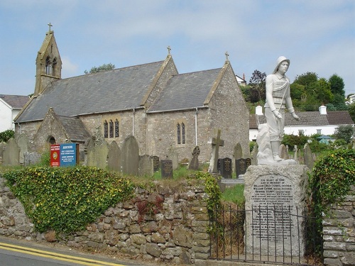 Oorlogsgraf van het Gemenebest St Catwg Churchyard