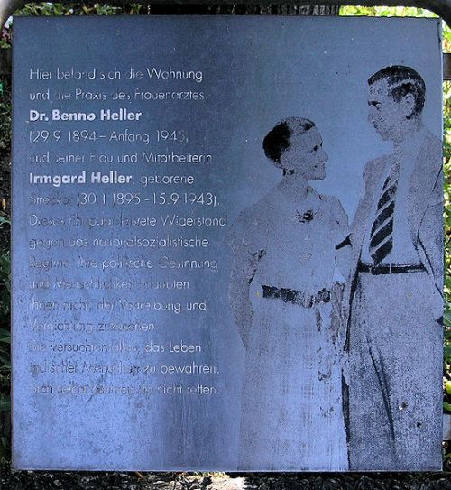 Gedenkteken Benno en Irmgard Heller