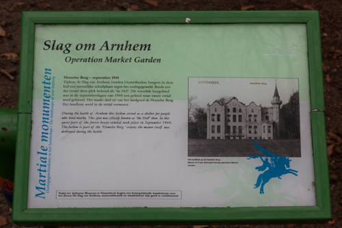 Information panel Battle of Arnhem - Hemelse Berg