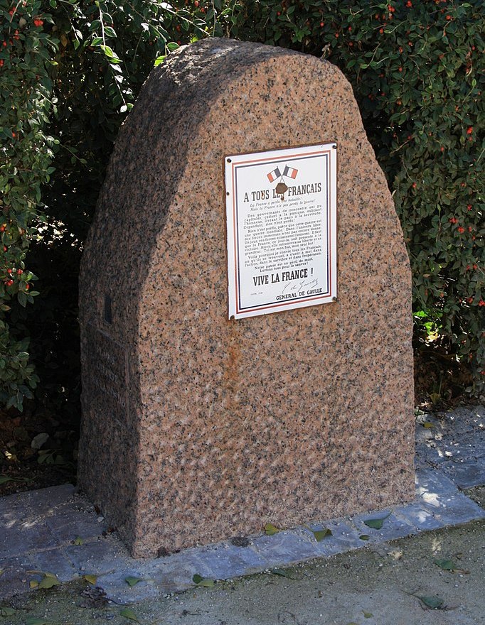 Monument Toespraak Generaal de Gaulle
