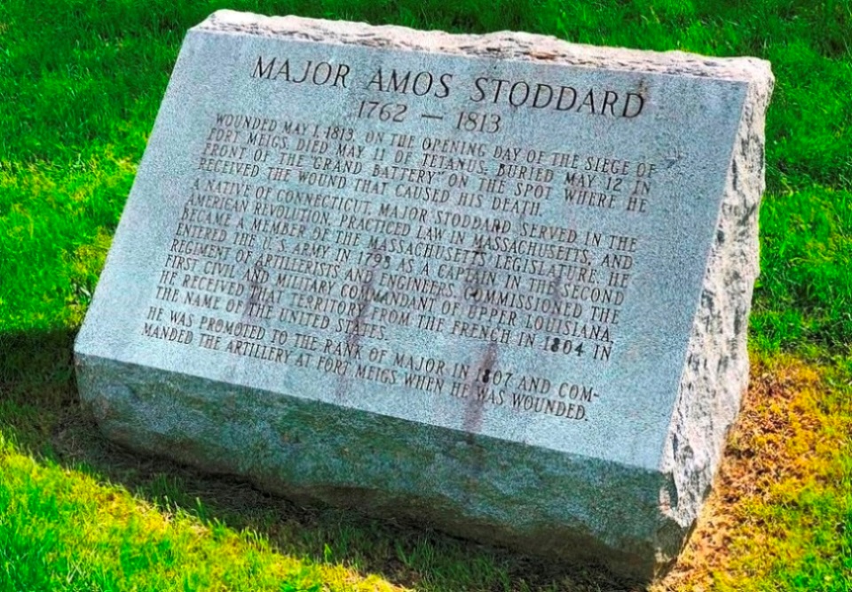 Graf van Major Amos Stoddard